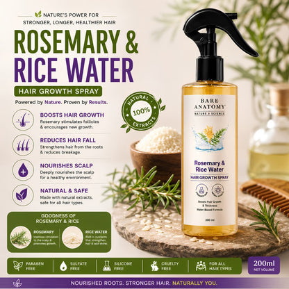 Rosemary & Rice Water Natural Hair Growth Spray - BUY 1 GET 1 FREE