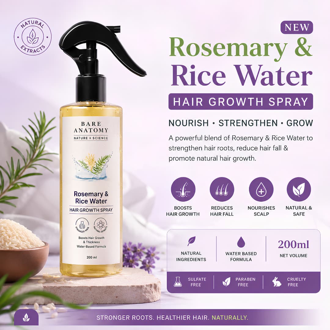 Rosemary & Rice Water Natural Hair Growth Spray - BUY 1 GET 1 FREE