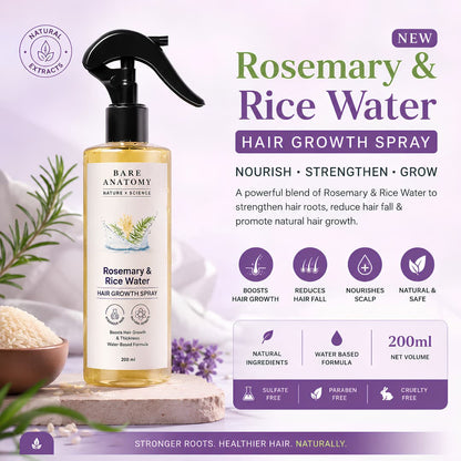 Rosemary & Rice Water Natural Hair Growth Spray - BUY 1 GET 1 FREE