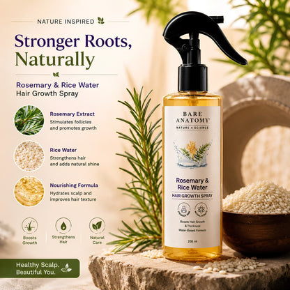 Rosemary & Rice Water Natural Hair Growth Spray - BUY 1 GET 1 FREE