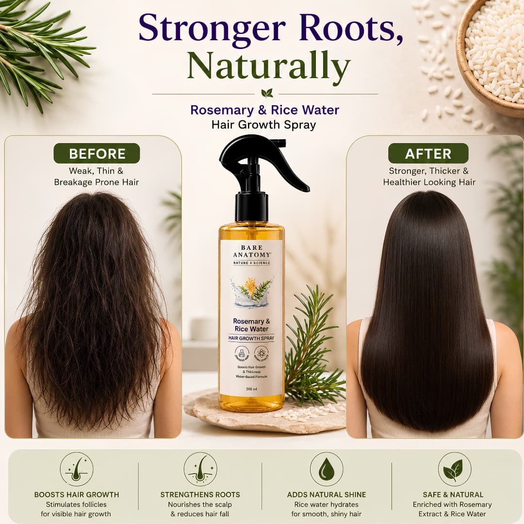 Rosemary & Rice Water Natural Hair Growth Spray - BUY 1 GET 1 FREE